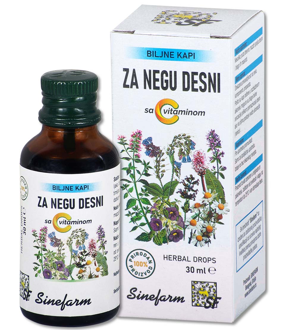 Kapi za negu desni sa C vitaminom<br>-30 ml-e