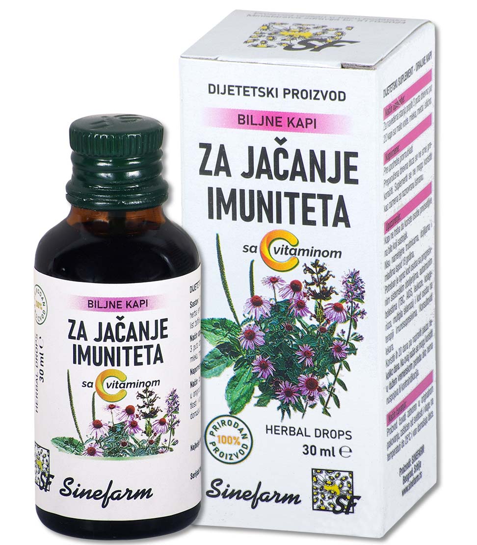 Kapi za jačanje imuniteta sa C vitaminom<br>-30 ml-e