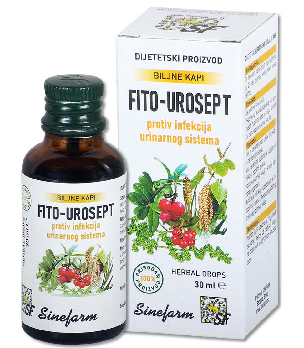 Kapi protiv infekcija urinarnog sistema<br>-30 ml-e FITO-UROSEPT