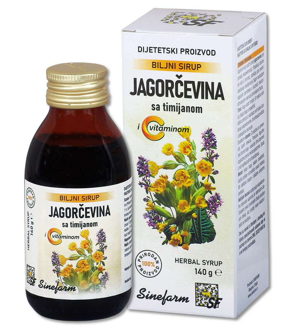 Sirup od jagorčevine sa timijanom <br>i C vitaminom-140 g-e